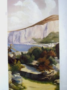 paysage italien dim 250x150 sur panneau bois non disponible