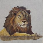 le roi des animaux dim  30x30  prix 50� 