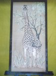 la girafe dim 80x40 toile lin ecru vendu